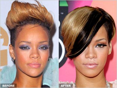 Rihanna’s Sexy Sideways Hairstyle | StyleCaster