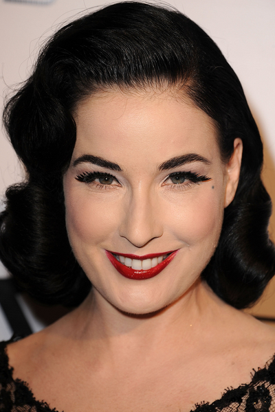 dita von teese red lipstick