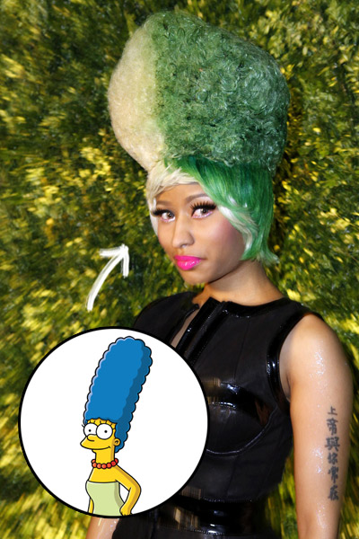 Nicki Minaj Inspired By Marge Simpson