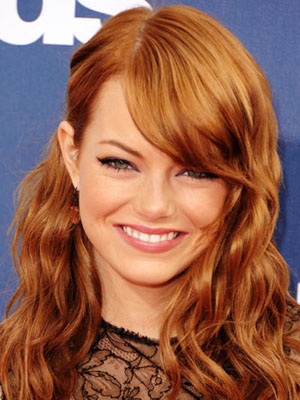 2012 Golden Globes Hottest Hair Trends emmastonewella300400 2012 Golden Globes Hottest Hair Trends
