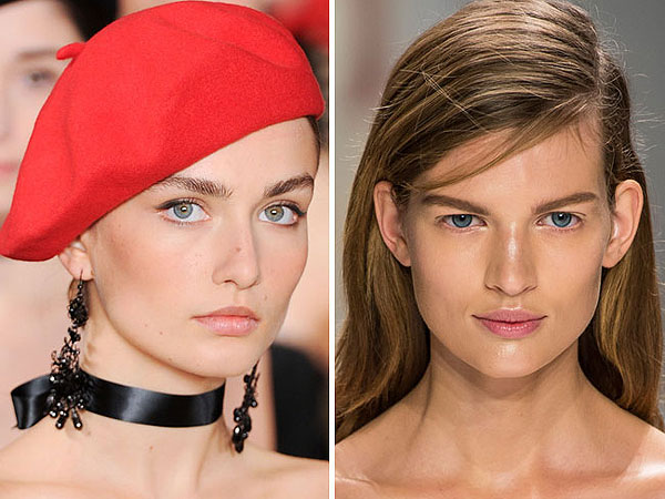 Pink lips at Ralph Lauren & Calvin Klein