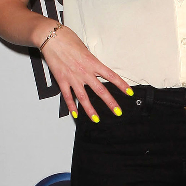 YellowNails Ashley Benson Launch of Just Dance 4