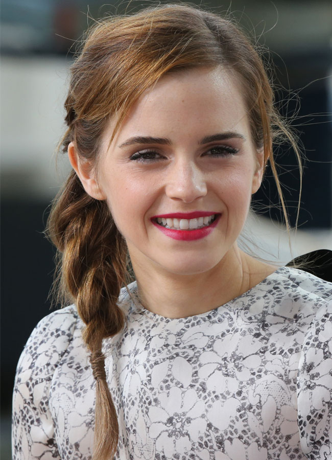 Emma Watson Cannes braid