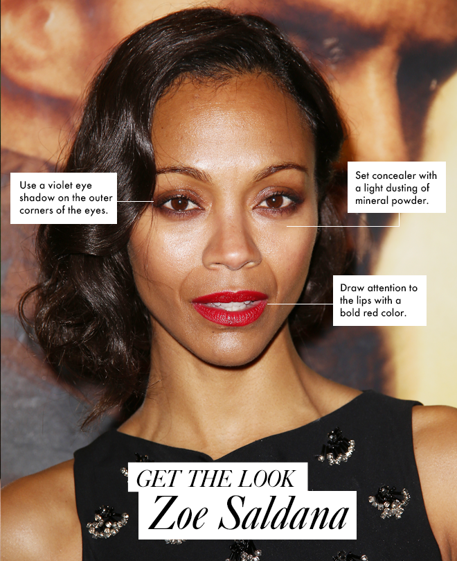 Zoe Saldana Proves That Switching Up Your Beauty Look Successfully Doesn't  Have to Be Drastic