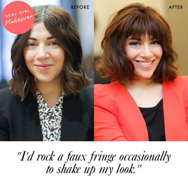 Real girl makeover: "I tried bangs for a day"