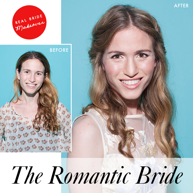 The romantic bride: before and after The romantic bride: before and after