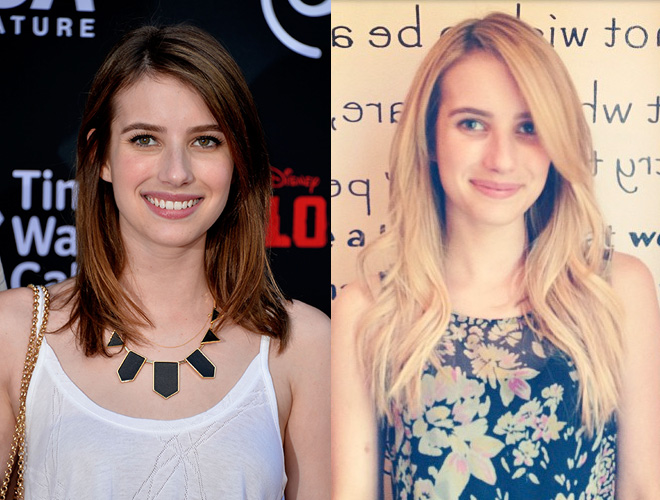 Emma Roberts' new long, blonde hair extensions Emma Roberts' new long, blonde hair extensions