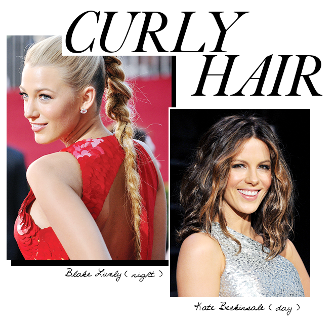 Day to night looks for curly hair