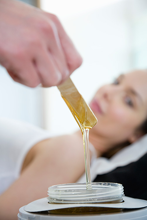 Waxing can lead to painful ingrown hairs.