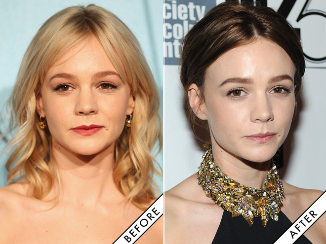 News Carey Mulligan Goes Brunette Rihanna Wears A White Wig And Pink Eyebrows In New Video Stylecaster