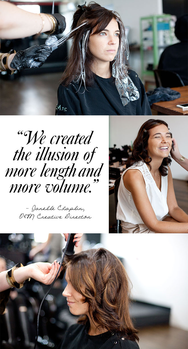 Kelly's makeover in progress