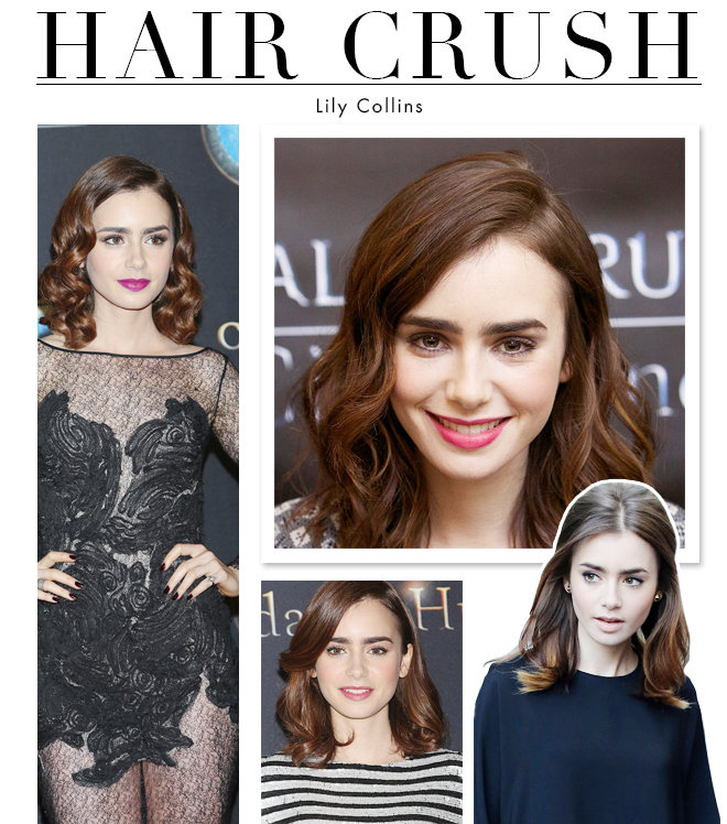 Lily Collins hair