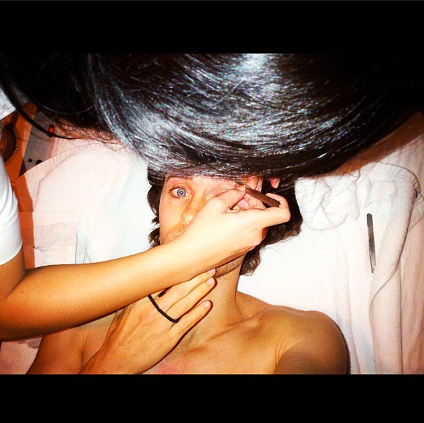 Jared Leto eyebrow wax