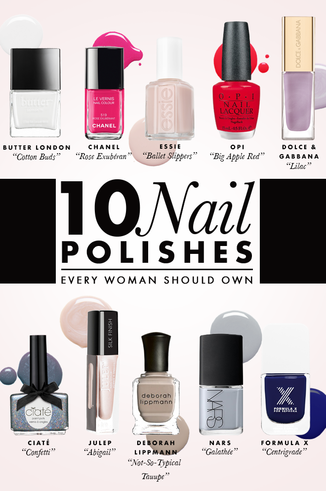 10 Nail Polish Colors Every Woman Should Own – StyleCaster