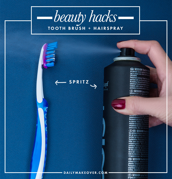 toothbrush beauty hack