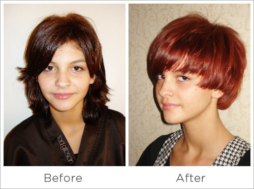 Before-After redhead