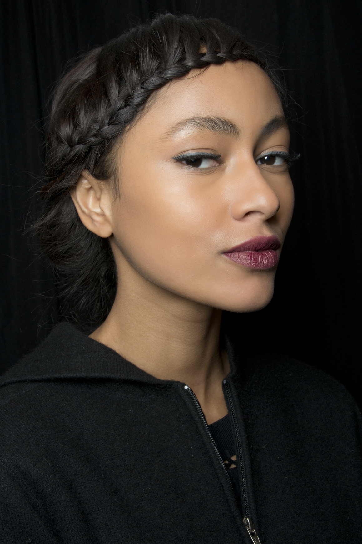 how to braid your bangs