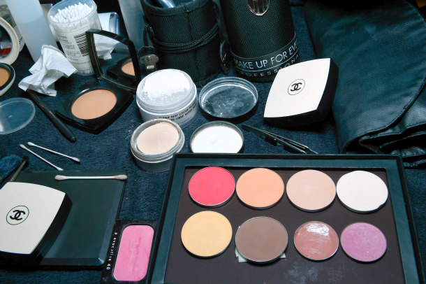backstage ahead of the Trussardi show during Milan Fashion Week Spring/Summer 2016 on September 27, 2015 in Milan, Italy. backstage ahead of the Trussardi show during Milan Fashion Week Spring/Summer 2016 on September 27, 2015 in Milan, Italy.