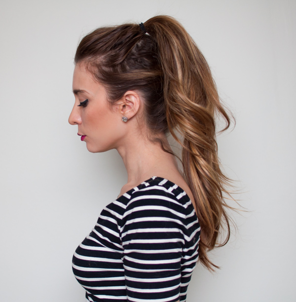 how to do a double ponytail