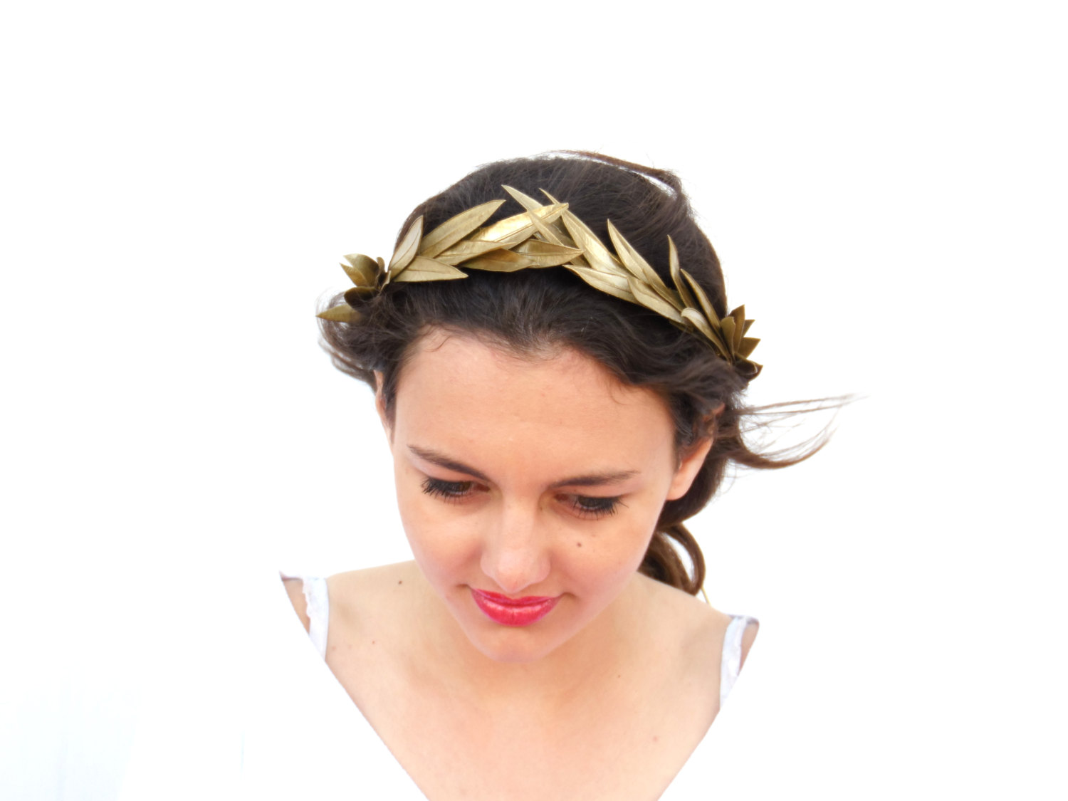 gold headband